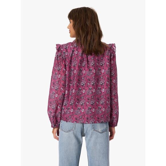 Xirena - Lanie Top in Wild Rose Purple & Pink Blouse Sz XS - Picture 9 of 9